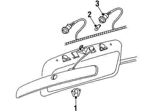 2004 Oldsmobile Silhouette License Lamps Diagram