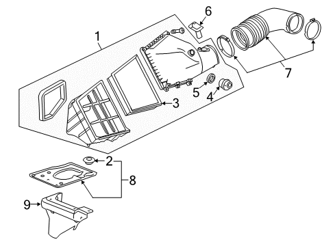 2013 Chevy Silverado 3500 HD Air Intake Diagram 3 - Thumbnail