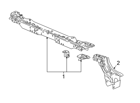 2017 Buick Cascada Radiator Support Diagram