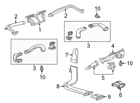 2015 Cadillac CTS Ducts Diagram