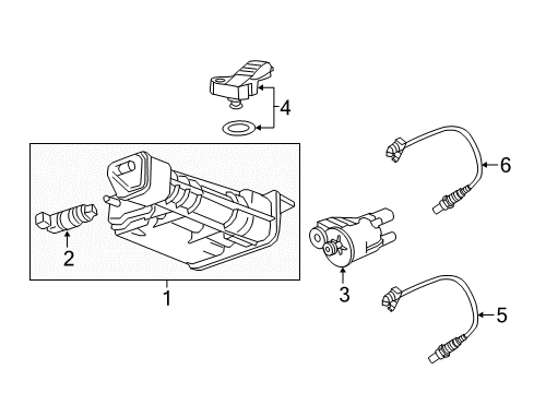 2019 Cadillac XT5 CANISTER ASM-EVAP EMIS Diagram for 85572069