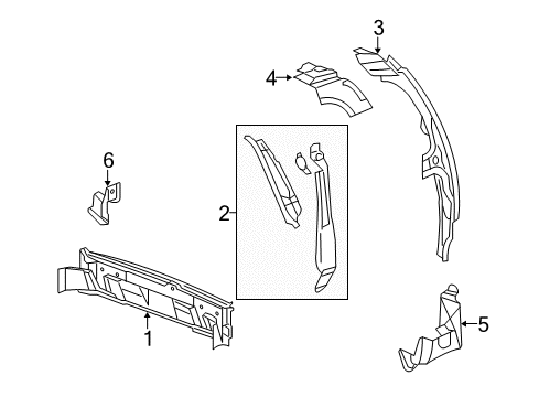 2005 Pontiac Montana Rear Body Diagram