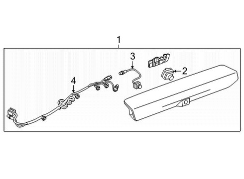 2022 Chevy Silverado 2500 HD High Mount Lamps Diagram