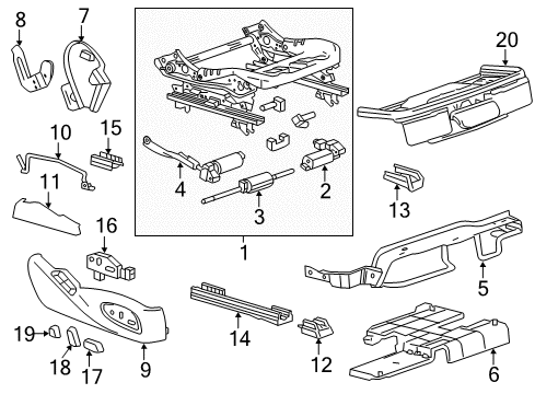 2014 Cadillac ATS Power Seats Diagram 3 - Thumbnail