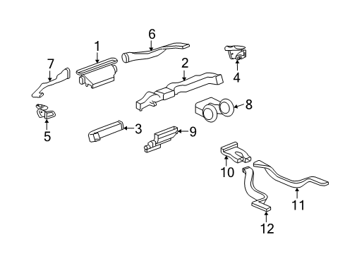 2009 Chevy Malibu Ducts Diagram 1 - Thumbnail