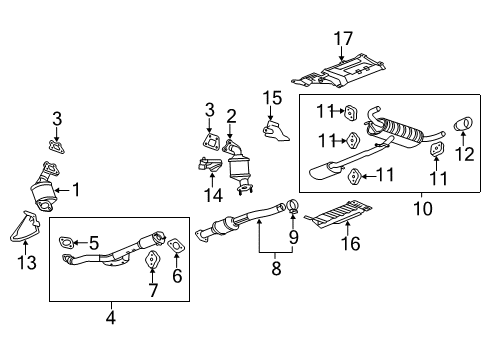 2017 Chevy Equinox Exhaust Components Diagram 2 - Thumbnail