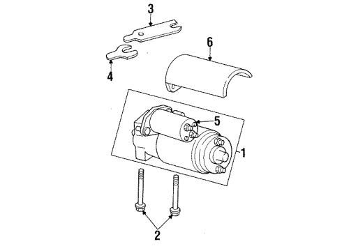 1992 Chevy K2500 Starter, Electrical Diagram 5 - Thumbnail