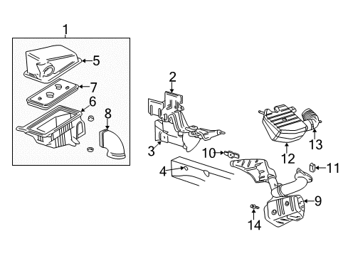 2002 Oldsmobile Alero Filters Diagram 3 - Thumbnail