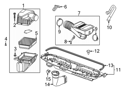 2024 GMC Sierra 2500 HD Air Intake Diagram 3 - Thumbnail