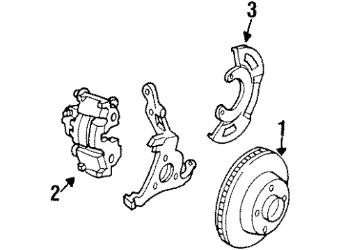 1985 Chevy Celebrity Front Brakes Diagram