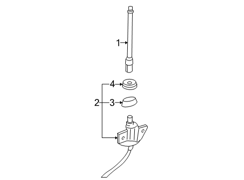 2008 Chevy Uplander Antenna & Radio Diagram 2 - Thumbnail