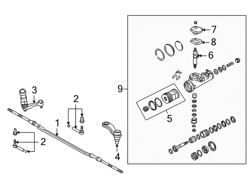 2004 Hummer H2 P/S Pump & Hoses, Steering Gear & Linkage Diagram 2 - Thumbnail