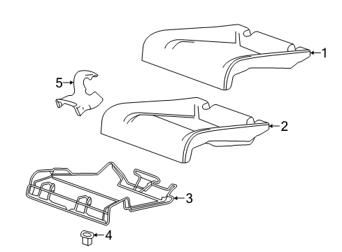 2016 Buick Cascada Rear Seat Components Diagram