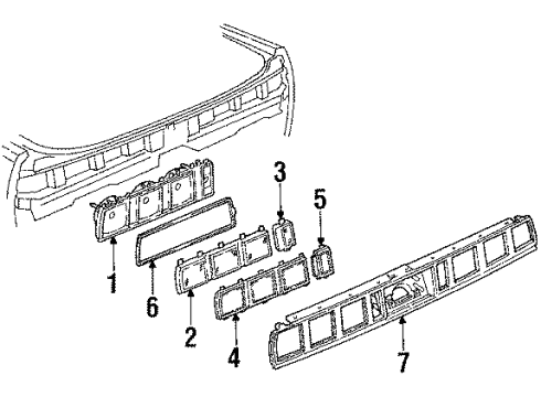 1985 Chevy Caprice Tail Lamps Diagram 1 - Thumbnail