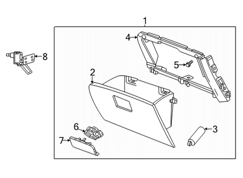 2020 Buick Encore GX Glove Box Diagram