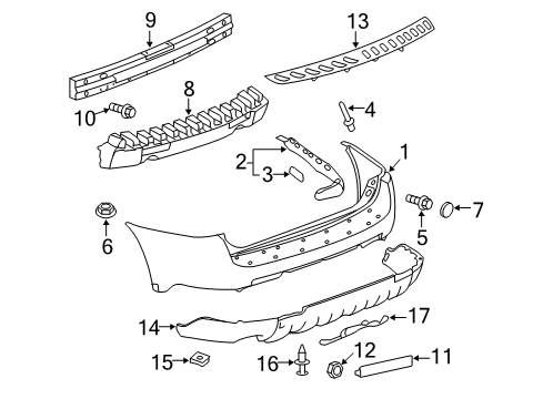 2009 Chevy Equinox Rear Bumper Diagram