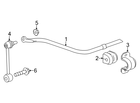 2019 Cadillac ATS Rear Suspension, Control Arm Diagram 1 - Thumbnail