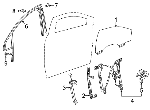 2020 Buick Enclave Front Door Diagram 1 - Thumbnail