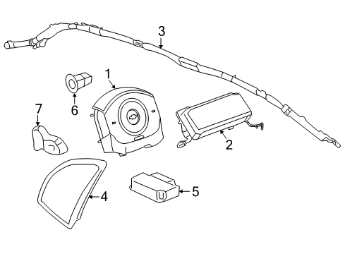 2007 Chevy Malibu Air Bag Components Diagram