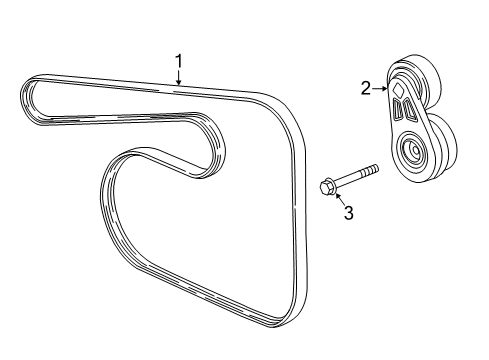 2015 GMC Canyon Belts & Pulleys, Cooling Diagram 1 - Thumbnail