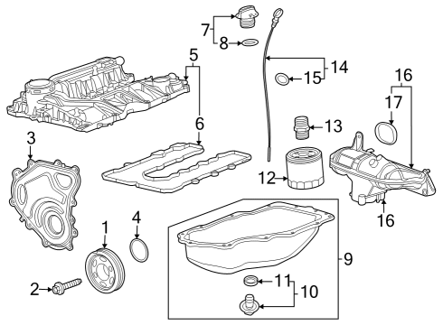 2024 Buick Encore GX Engine Parts Diagram