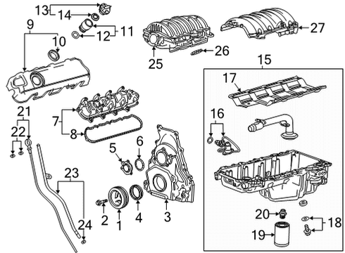 2023 GMC Sierra 2500 HD Cover Assembly, Int Manif Diagram for 12693741