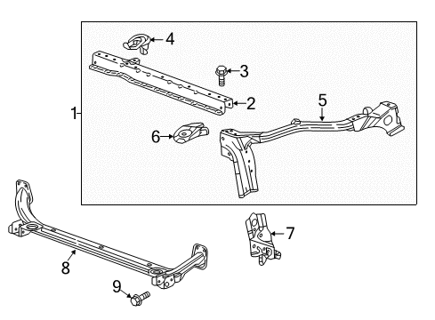 2017 Buick Envision Radiator Support Diagram