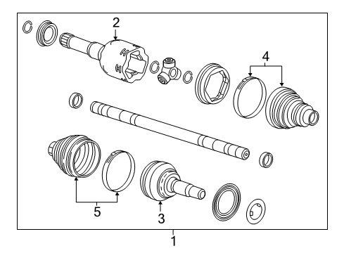 2018 Chevy Volt Drive Axles - Front Diagram