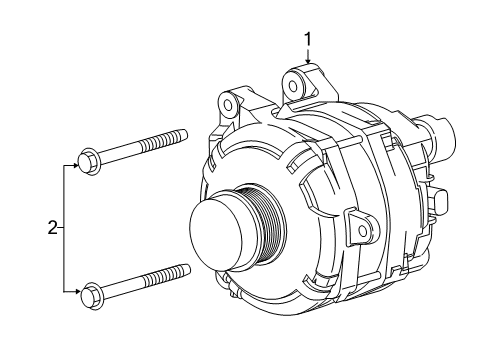 2022 Chevy Silverado 1500 LTD Alternator Diagram 1 - Thumbnail