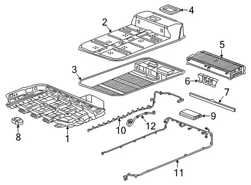 2019 Chevy Bolt EV Harness Assembly, Drv Mot Bat Sen Mdl Wrg Diagram for 24044173