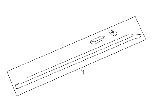 2002 Buick LeSabre Exterior Trim - Pillars, Rocker & Floor Diagram