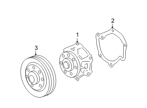 2007 Saturn Aura Cooling System, Radiator, Water Pump, Cooling Fan Diagram 3 - Thumbnail