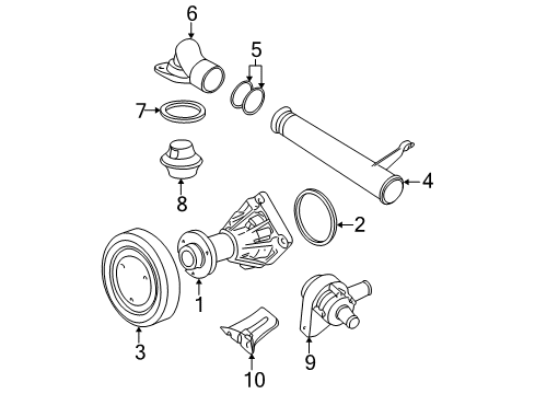 2003 Saturn LW300 Cooling System, Radiator, Water Pump, Cooling Fan Diagram 1 - Thumbnail