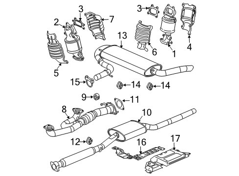 2004 Saturn Vue Bushing Asm,Exhaust Pipe Hanger Diagram for 22736723