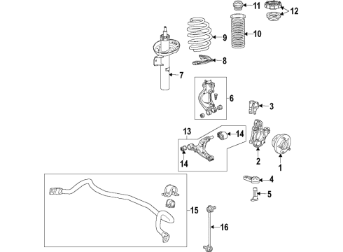 2016 Buick Cascada Shaft Assembly, Front Stab Diagram for 13362390