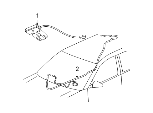 2007 Saturn Aura Antenna & Radio Diagram