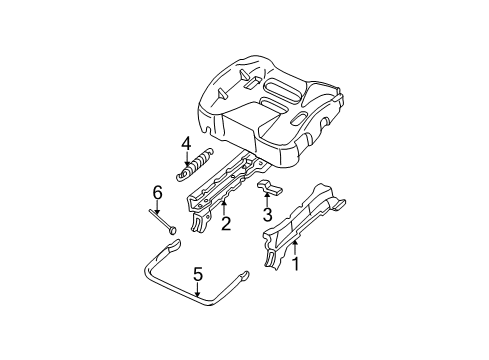 2004 Oldsmobile Alero Tracks & Components Diagram 1 - Thumbnail