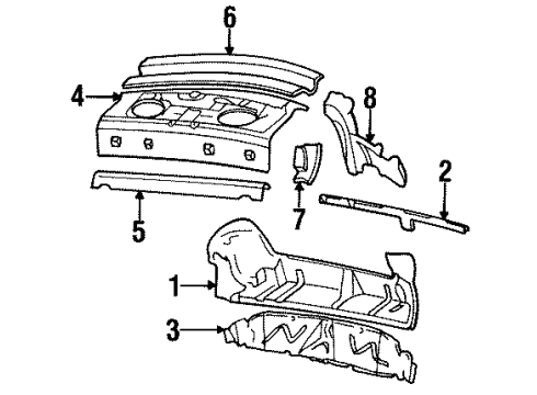 1998 Chevy Lumina Rear Body Diagram