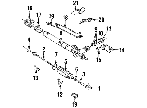 1994 Cadillac DeVille Pipe Kit,Steering Gear(Short) Diagram for 26023028