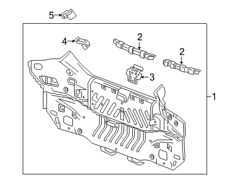 2018 Chevy Volt Rear Body Diagram