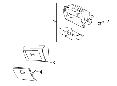 2015 Chevy City Express Compartment Asm,Instrument Panel (W/ Door) <Use 1A2B 3249Z> Diagram for 19317854