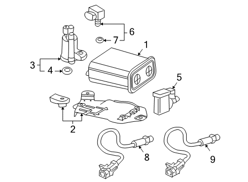 2004 Buick Rainier Emission Components Diagram 2 - Thumbnail