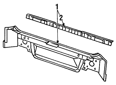 1996 Saturn SW1 Panel Asm,Rear End Diagram for 21124507