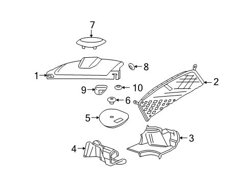 2007 Chevy Monte Carlo Interior Trim - Rear Body Diagram