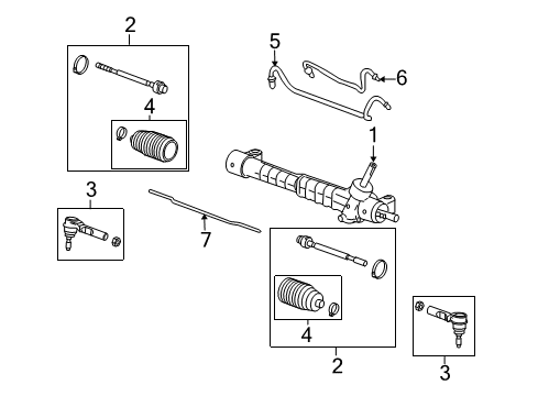 2006 Chevy Malibu Steering Column & Wheel, Steering Gear & Linkage Diagram 5 - Thumbnail