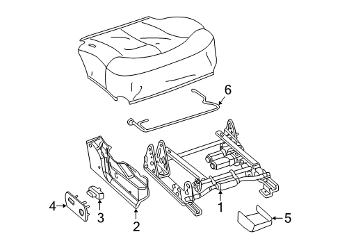 2001 GMC Sierra 2500 Tracks & Components Diagram 6 - Thumbnail