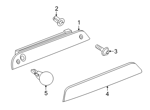 2007 Saturn Vue High Mount Lamps Diagram 2 - Thumbnail