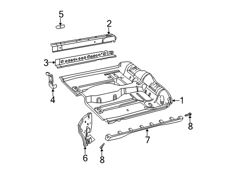 1996 Chevy Cavalier Plug, Rocker Front Outer Panel Hole Diagram for 22650643