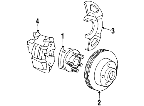 1984 Buick Skylark Front Brakes Diagram