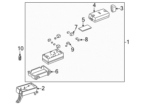 2001 Cadillac Seville Electrical Components Diagram 1 - Thumbnail